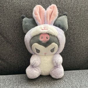 Purple Kuromi Plush x Rabbit Cosplay Costume Keychain